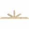 Ekena Millwork Saratoga Rough Sawn Timber Gable Bracket, Douglas Fir, 108"W x 45"H x 4"D x 6"F, 10/12 Pitch GBW108X45X0406SAR00RDF - alternate 5